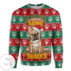 New 2021 They See You When You’re Eating Christmas French Bulldog Ugly Christmas Sweater