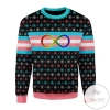New 2021 Transgender Autistic Flag Ugly Christmas Sweater