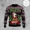 New 2021 Unicorn Believe In The Magic Ugly Christmas Sweater
