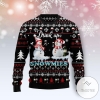 New 2021 Wine Snowmies Ugly Christmas Sweater