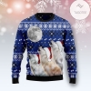 New 2021 Wolf Howling Moon Ugly Christmas Sweater