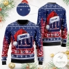 New York Giants Symbol Wearing Santa Claus Hat Ho Ho Ho Custom Personalized Ugly Christmas Sweater