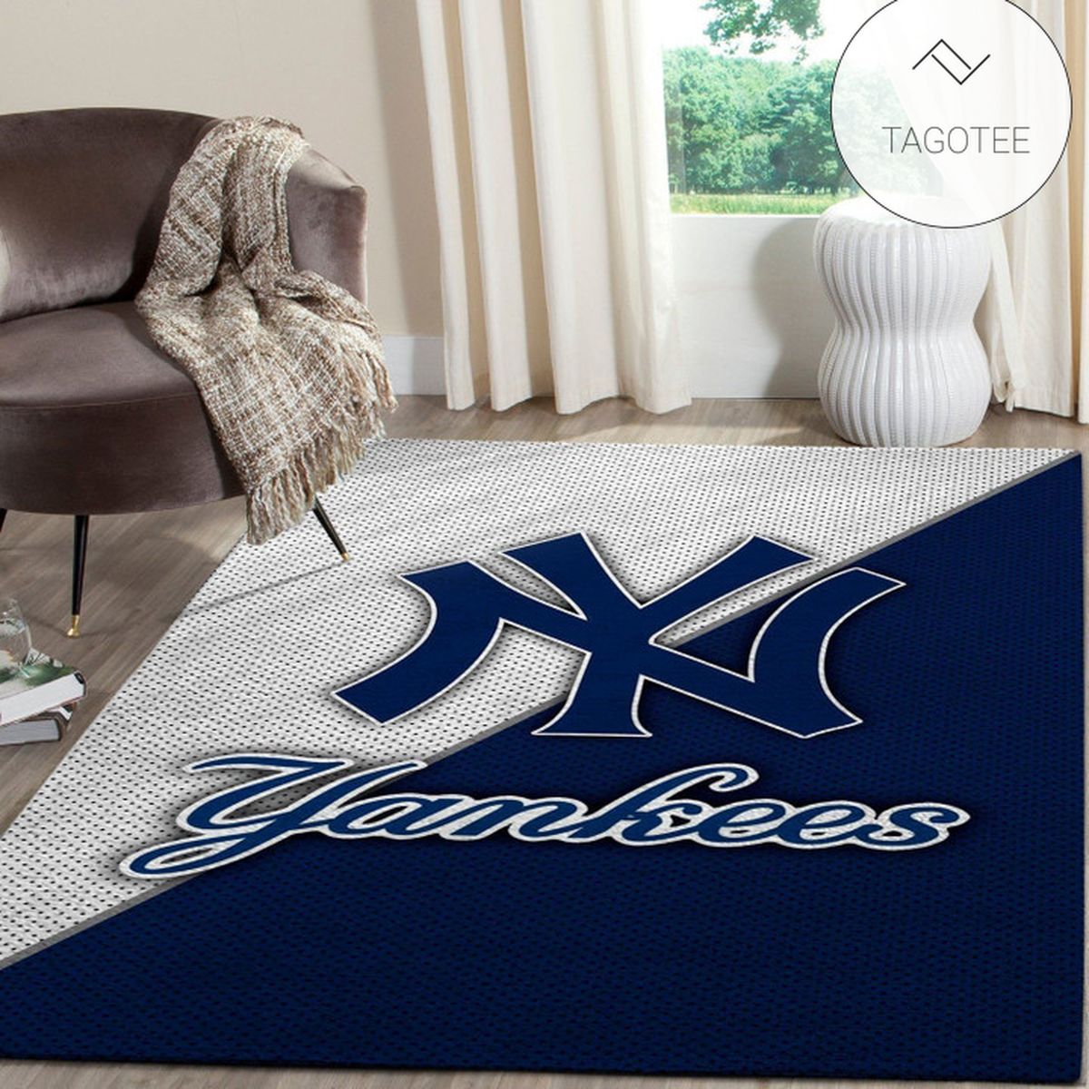 New York Yankees Area Rug MLB Baseball Team Logo Carpet Living Room Rugs Floor Decor 1912216