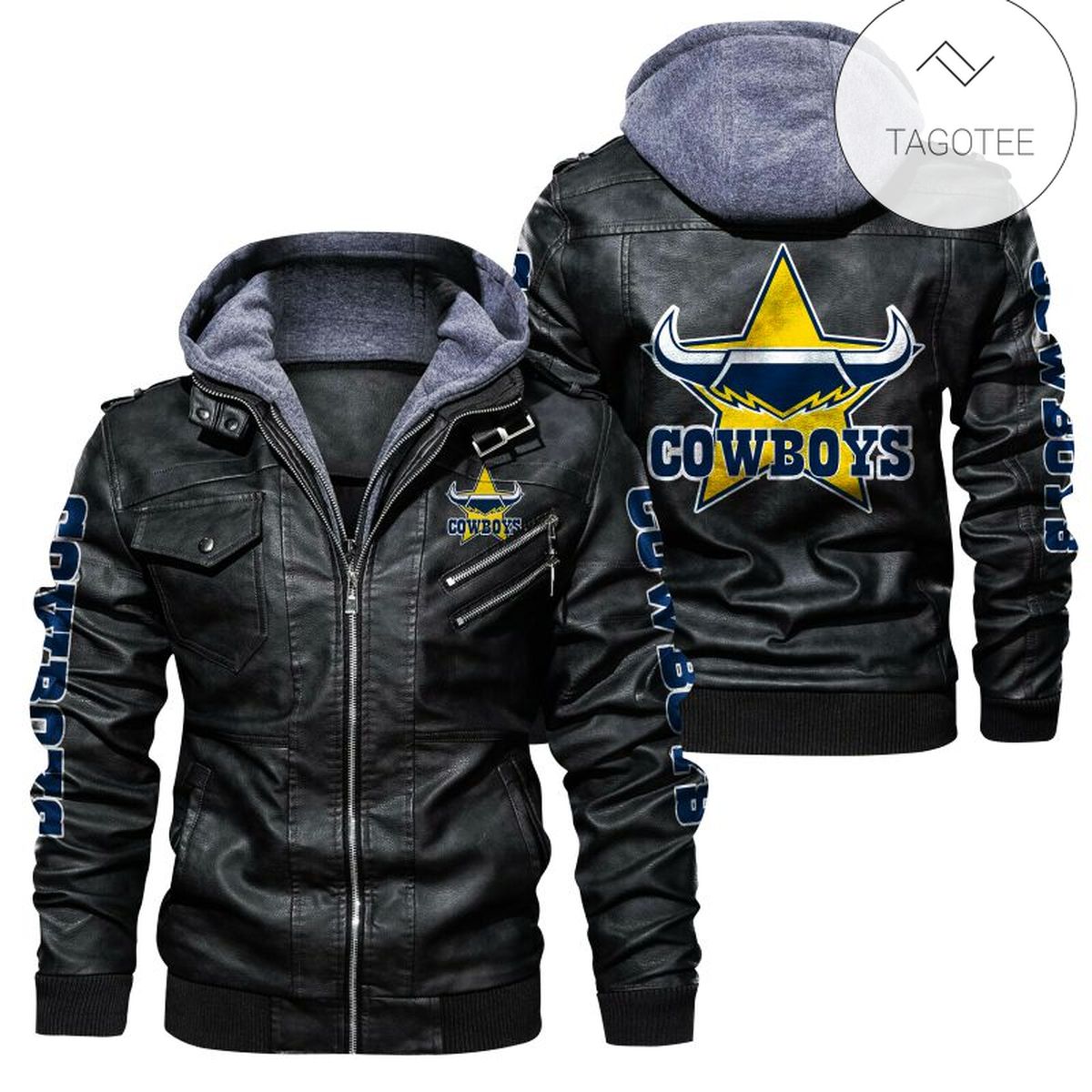 North Queensland Cowboys NRL Leather Jacket