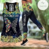 October Girl Hippie Butterfly I Am The Storm Hollow Tank Top And Leggings