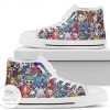 One Piece Symbol High Top Sneakers Fan Anime High Top Shoes
