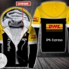 Personalized Dhl Express Fleece Hoodie