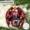 Personalized Love Dragons Christmas Ornament
