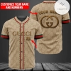 Personalized Name And Number Gucci Logo Baseball Jersey Shirt