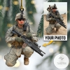 Personalized Soldier Photo Ornament