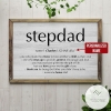 Personalized Step Dad Thank You For Being The Father Canvas