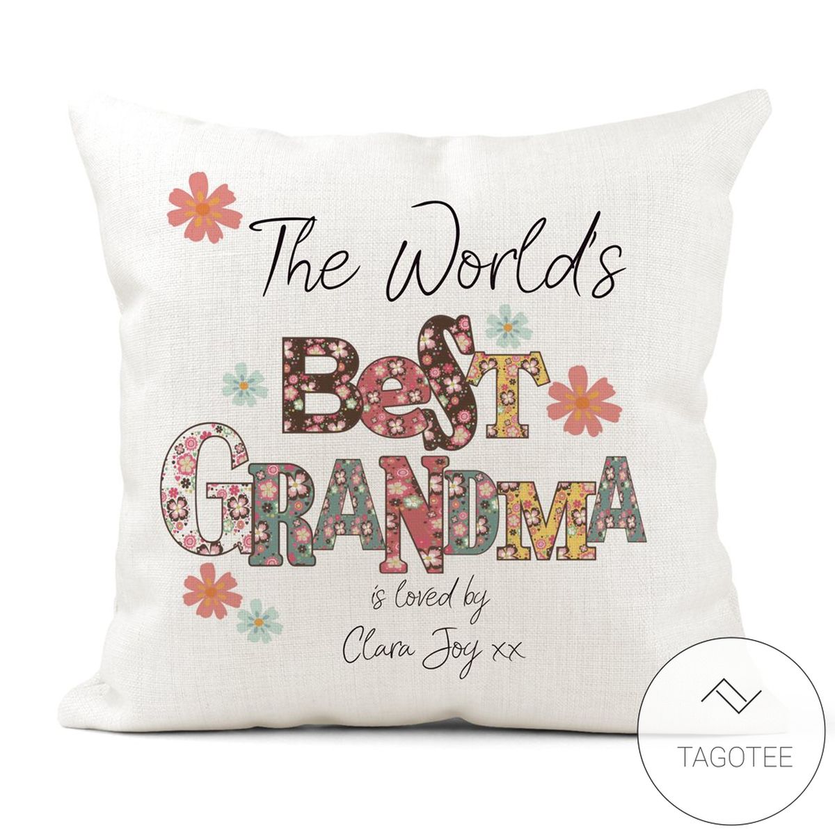 Personalized The World's Best Grandma Pillow Case