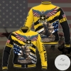 Personalized Us Army American Eagle Flag Military Ranks Veteran Ranks Custom Baseball Jacket