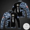 Personalized Us Navy Veteran Skull Camo Military Gift Veteran Gift Baseball Jacket Custom Jacket Custom Name And Rank
