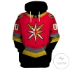 Personalized Vegas Golden Knights Ice Hockey Team Red Hoodie