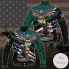 Personalized Vietnam Veteran American Eagle Flag Military Ranks Veteran Ranks Custom Baseball Jacket