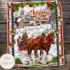 Personalized Winter Cardinal Dog Quilt