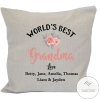 Personalized World's Best Grandma Pillow Case