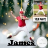 Personalized Your Baseball Pitcher Photo Ornament