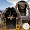 Personalized Your Name Hunting Camo Style New York Jets Full Print Hoodie