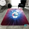 Philadelphia 76ers Area Rug NBA Basketball Team Logo Carpet Living Room Rugs Floor Decor 2003275