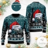 Philadelphia Eagles Symbol Wearing Santa Claus Hat Ho Ho Ho Personalized Ugly Christmas Sweater