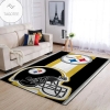 Pittsburgh Steelers NFL Team Logo Helmet Nice Gift Home Decor Rectangle Area Rug
