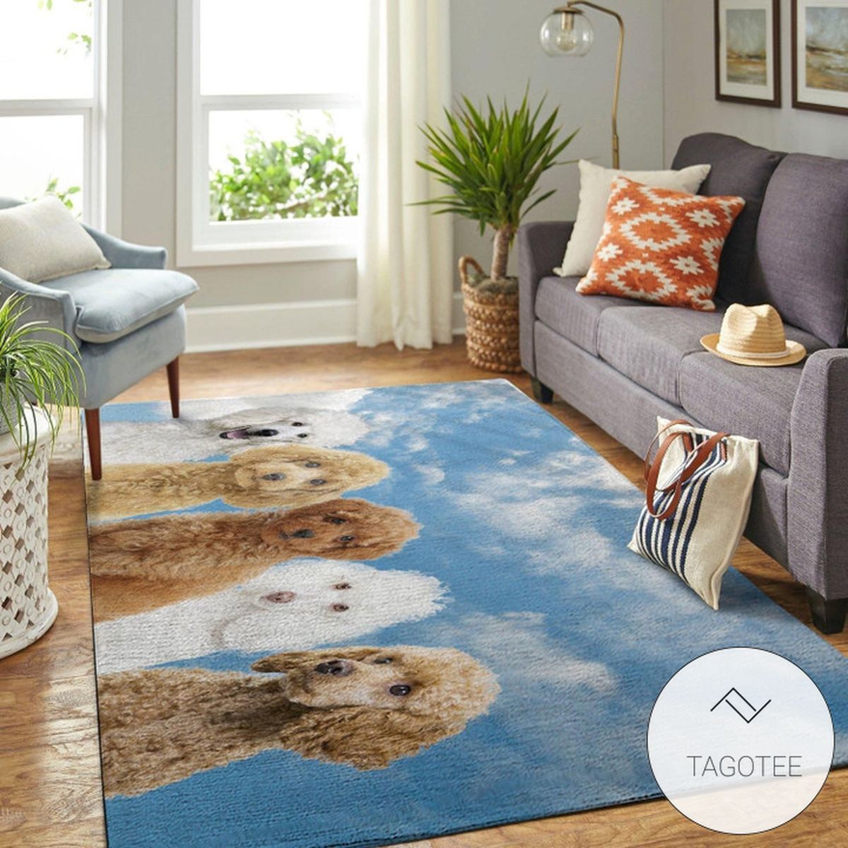 Poodle Rug Room Carpet Sport Custom Area Floor Home Decor