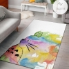 Rainbow Totoro Area Rug Carpet