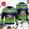 Seattle Seahawks Disney Donald Duck Mickey Mouse Goofy Personalized Ugly Christmas Sweater