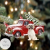 Shih Tzu Cardinal & Red Truck Christmas Tree Ornament
