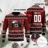 South Carolina Gamecocks Custom Name & Number Personalized Ugly Christmas Sweater