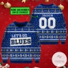 St Louis Blues Let's Go Blues Ugly Christmas Sweater
