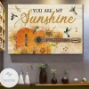 Stunning Guitar - You Are My Sunshine Canvas