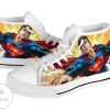 Superman Sneakers Comic High Top Shoes High Top Shoes