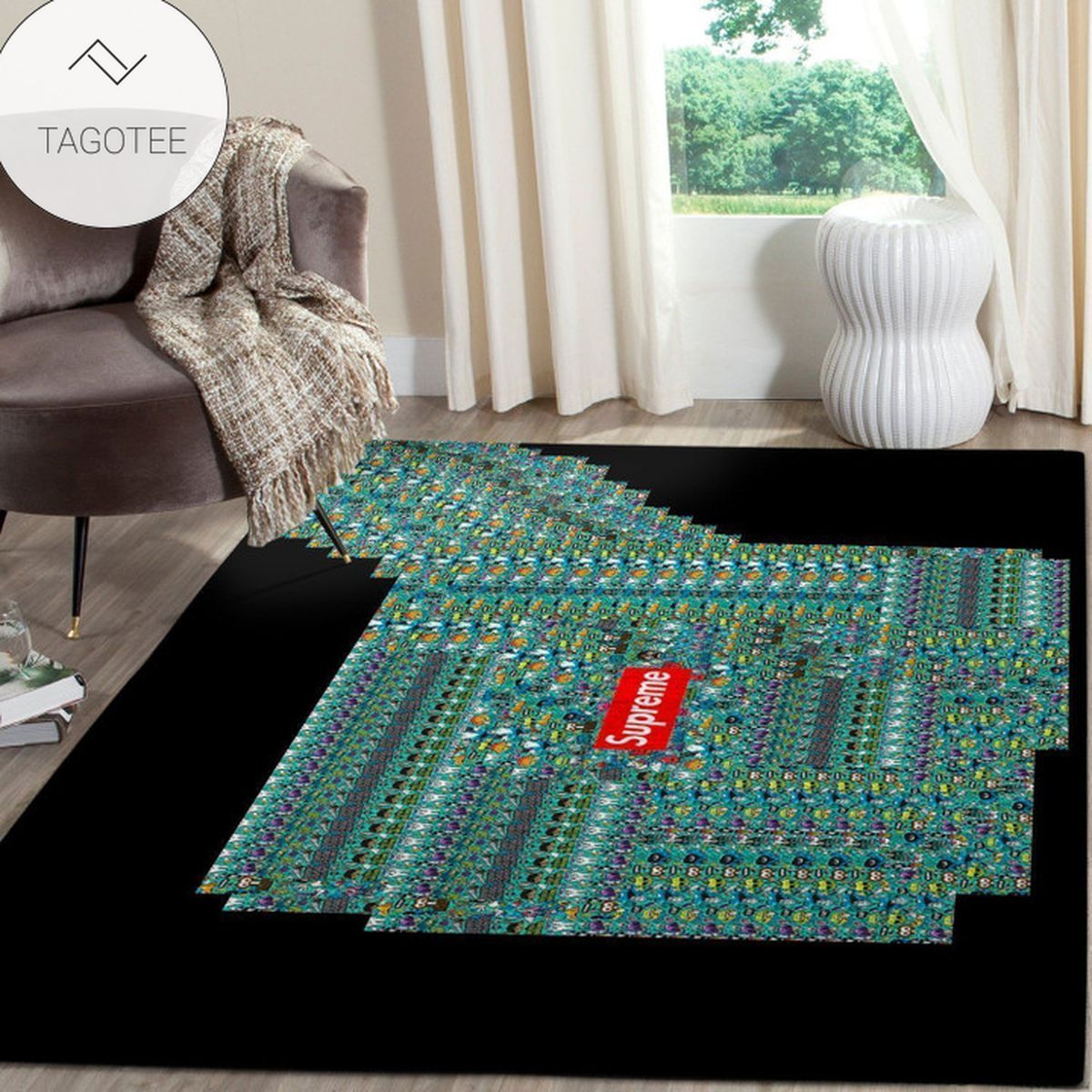 Supreme Area Rug Hypebeast Carpet Luxurious Fashion Brand Logo Living Room  Rugs Floor Decor 19120415