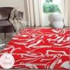 Supreme Area Rug Red Hypebeast Carpet Luxurious Fashion Brand Logo Living Room  Rugs Floor Decor 1912054
