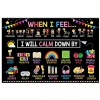 Teacher When I Feel Shy Sad Proud I Will Calm Down By Yoga Poses Take Five Read A Book Poster
