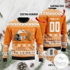Tennessee Volunteers Custom Name & Number Personalized Ugly Christmas Sweater