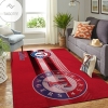 Texas Rangers MLB Team Logo Nice Gift Home Decor Rectangle Area Rug