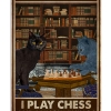 That's What I Do I Play Chess And I Know Things Cat Poster