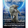 To My Daughter Never Feel That You Are Alone Lion Poster