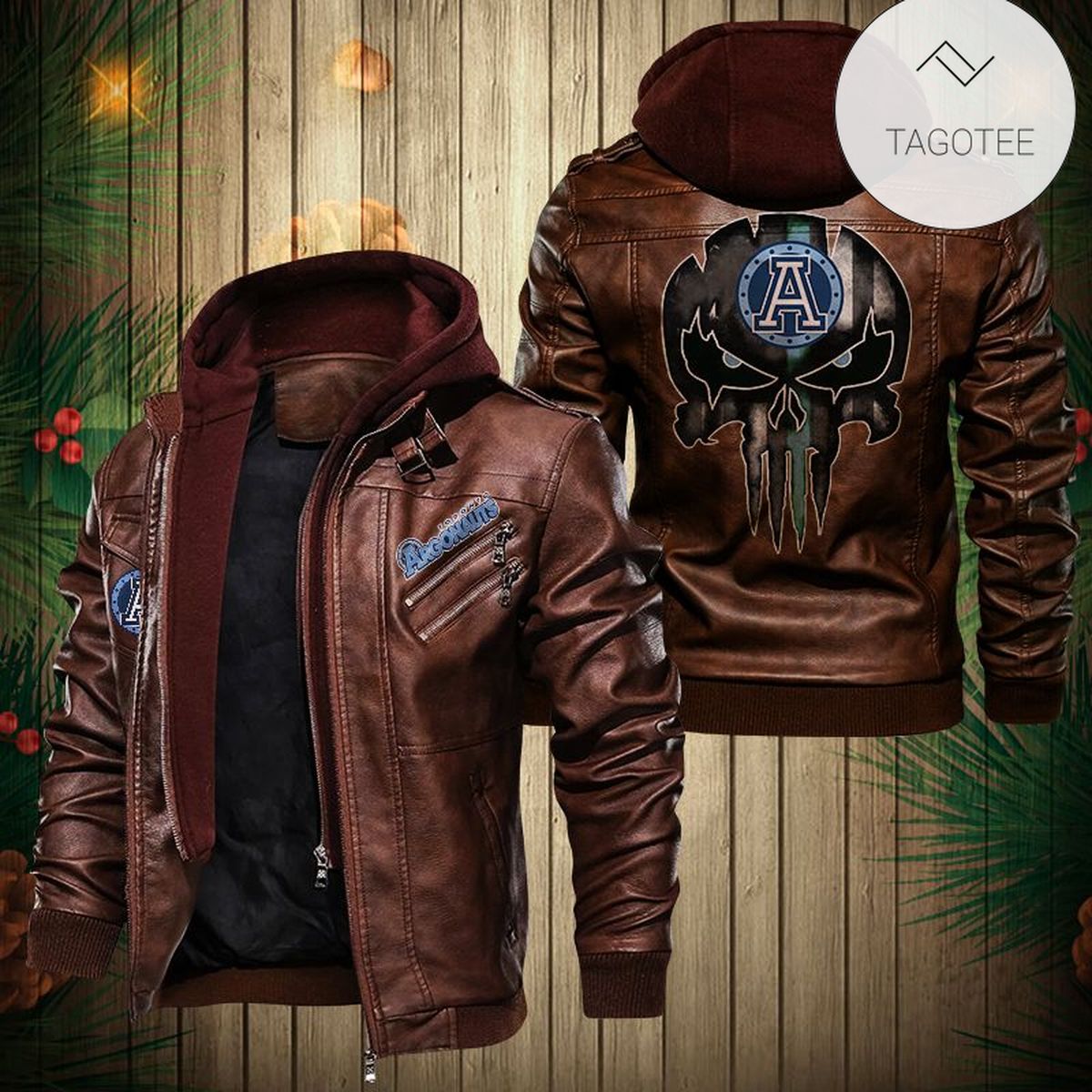 Toronto Argonauts Cfl Perfect 2D Leather Jacket