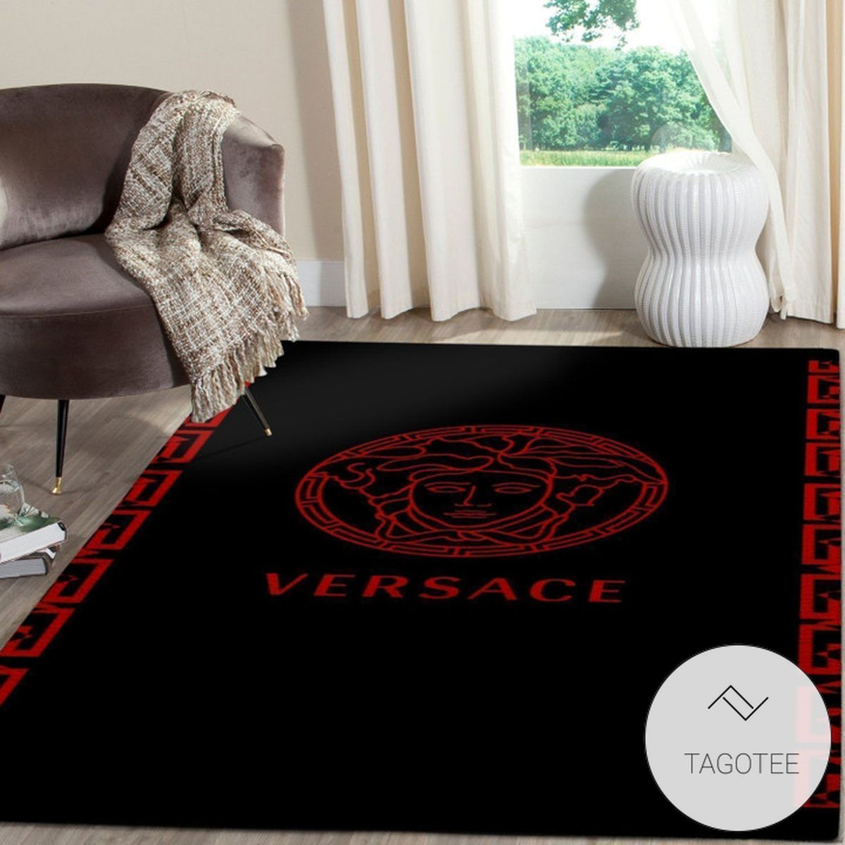 Versace Area Rug Hypebeast Carpet Luxurious Fashion Brand Logo Living Room  Rugs Floor Decor 1911218