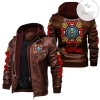 Veterans Of Foreign Wars 2D Leather Jacket