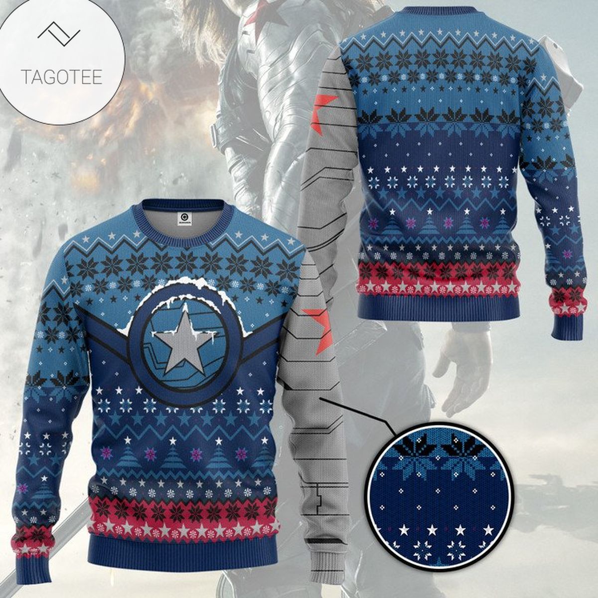 Winter Soldier Star Of Bucky Ugly Christmas Sweater