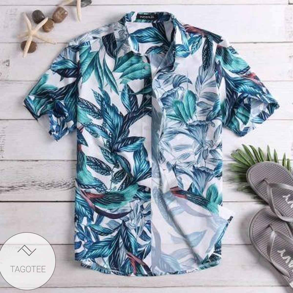 2020 Hot Tropical Leaf Vintage Hawaiian Shirts