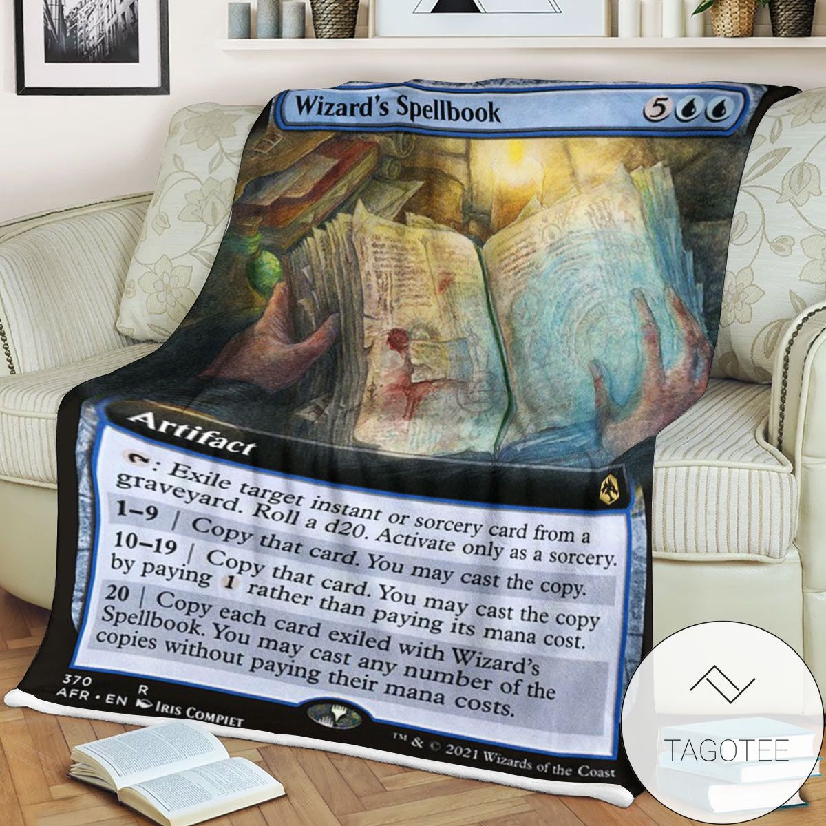Afr 370 Wizard S Spellbook Magic The Gathering MTG Blanket
