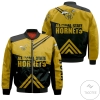 Alabama State Hornets Football Bomber Jacket - Stripes Cross Shoulders - NCAA