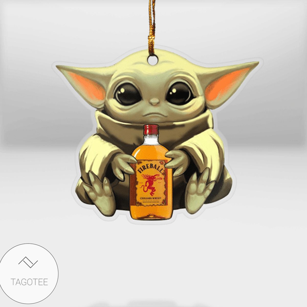 Baby Yoda Fireball Ornament
